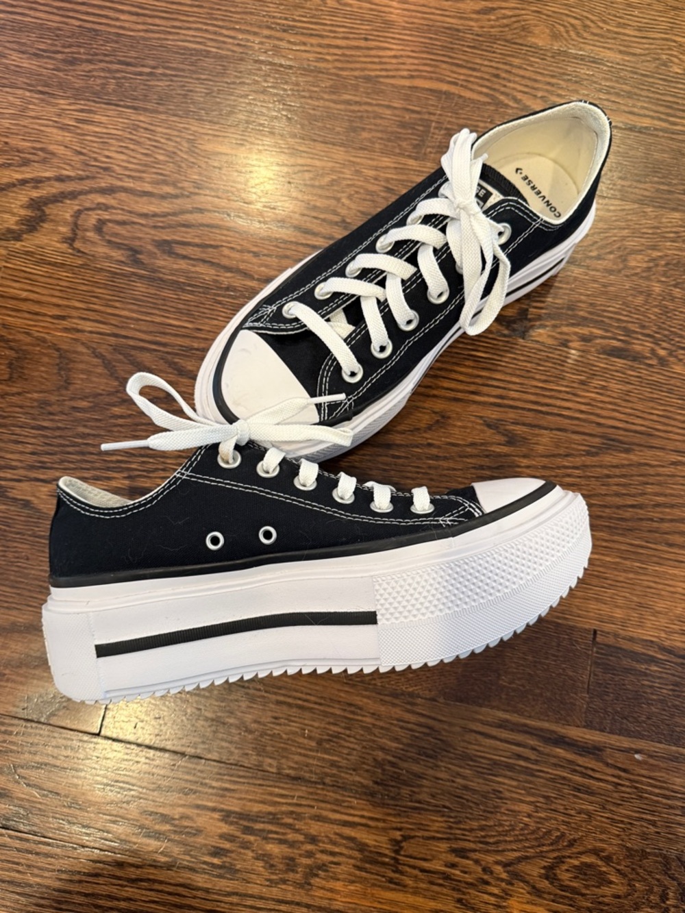 Converse Chuck Taylor All Star Lift Double Stack Women Platform 8 black - Picture 4 of 9